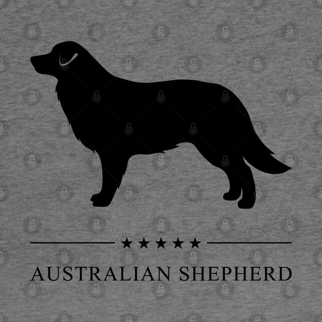 Australian Shepherd Black Silhouette by millersye